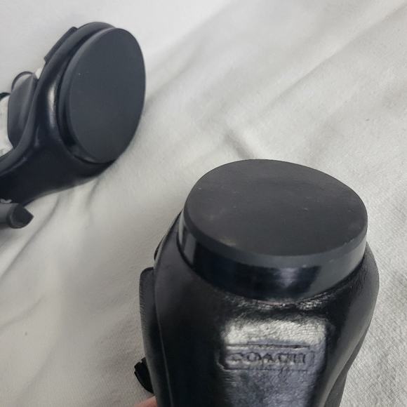 Coach Teagan Black leather sandals - Picture 14 of 15